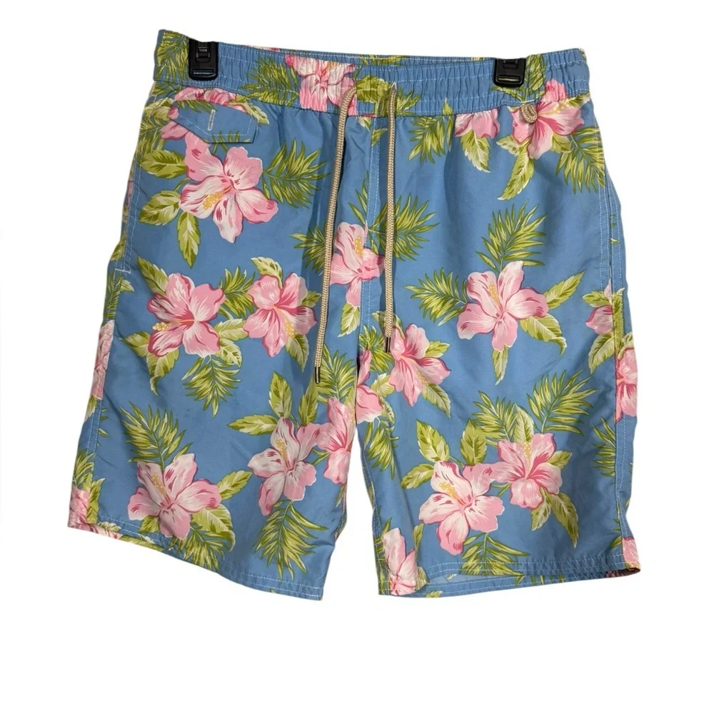 Polo Ralph Lauren Flower Print Swim Trunks Size Medium